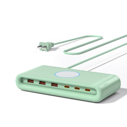 VPSUN 145W USB C Charging Station, 6-Port Desktop Charger with 3 USB-C & 3 USB-A