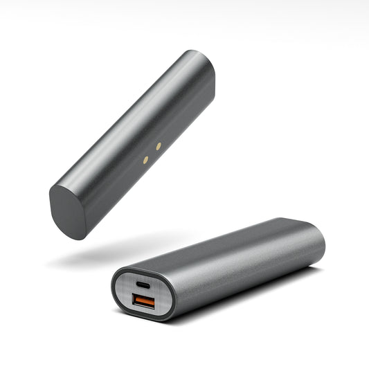 VPSUN Power Bank 8000mAh with Wireless Magnetic Charging Dock and USB Cable, Grey (PX-3)