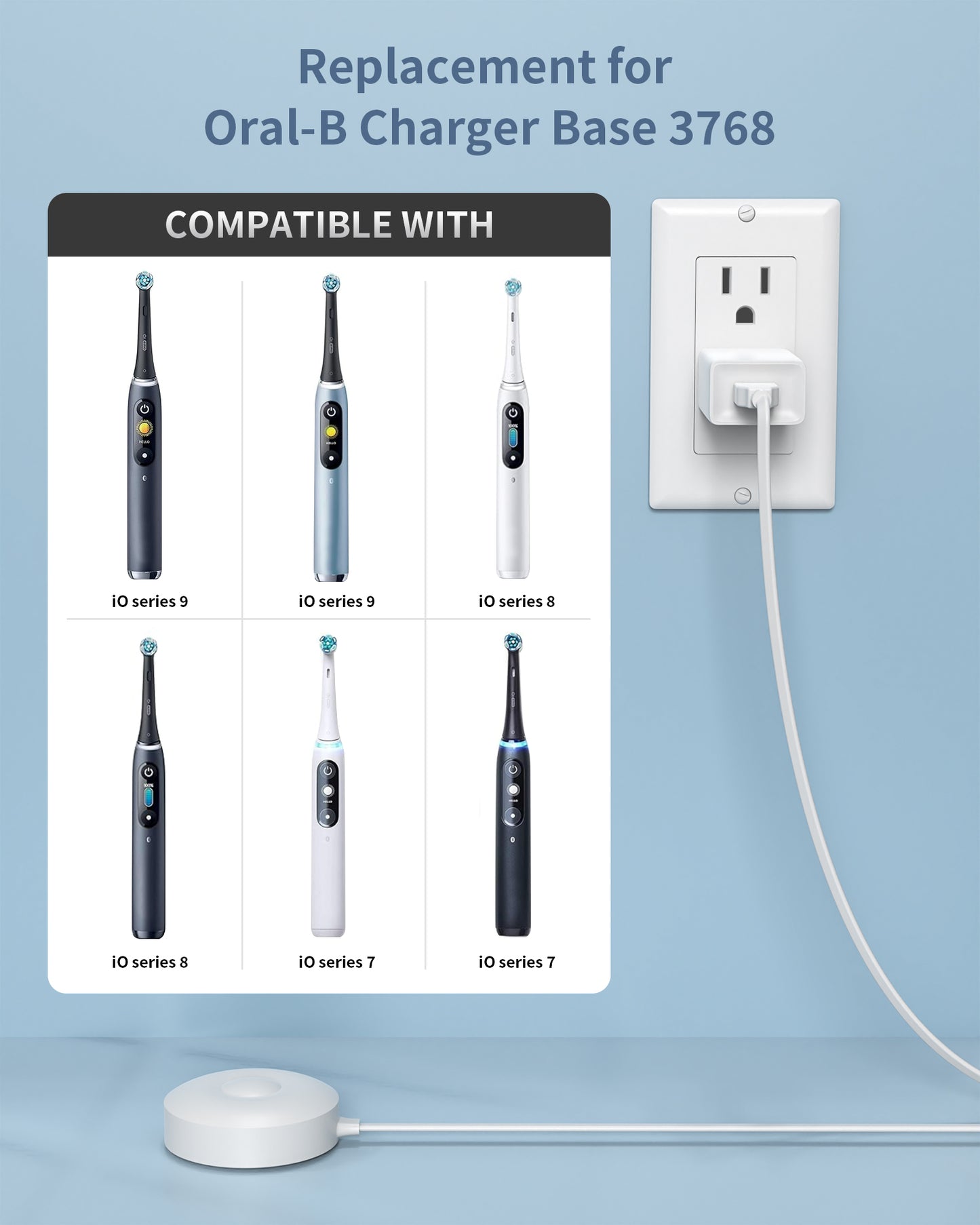 USB A Charger for Oral B io 7/8/9 Electric Toothbrush iO Series