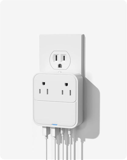 USB C Charger Block,Slim Flat USB Wall Charger Plug with 2 Outlet Ports